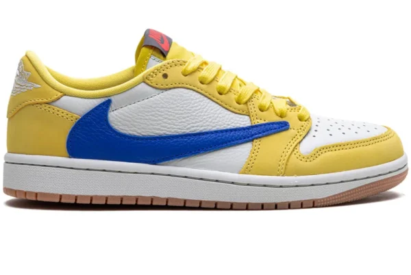 Jordan Retro 1 Low X Travis Scott CANARY YELLOW SEMI UA