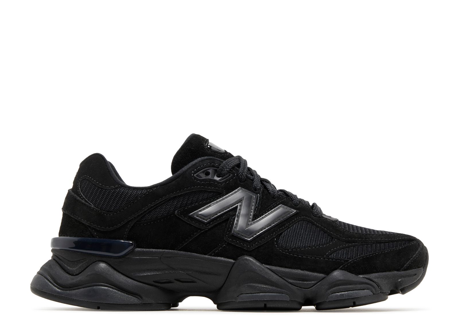 New Balance 9060 Triple Black Seude