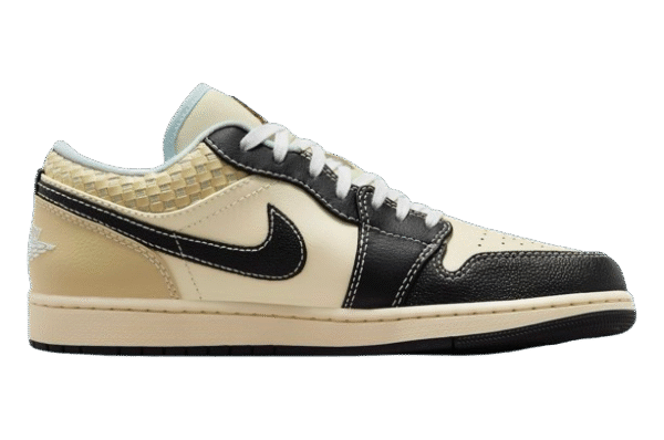 NIKEE AIR JORDAN 1 COCONUT MILK BLACK MUSLIN