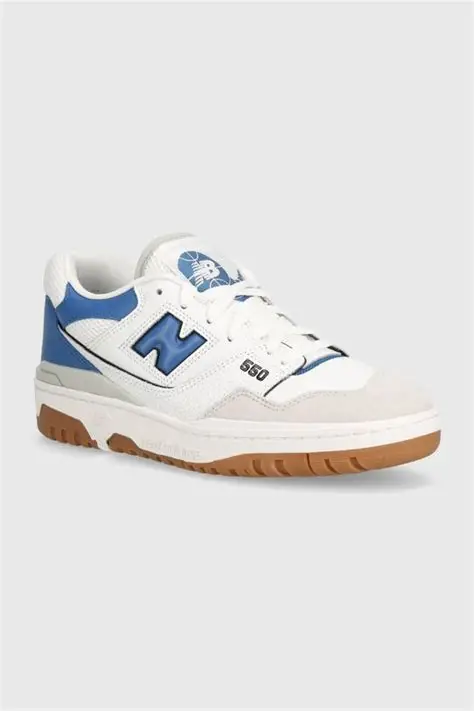 New Balance 550 White Blue Agate - Image 4