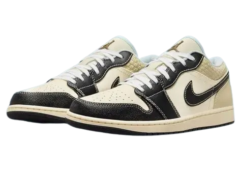 NIKEE AIR JORDAN 1 COCONUT MILK BLACK MUSLIN - Image 4