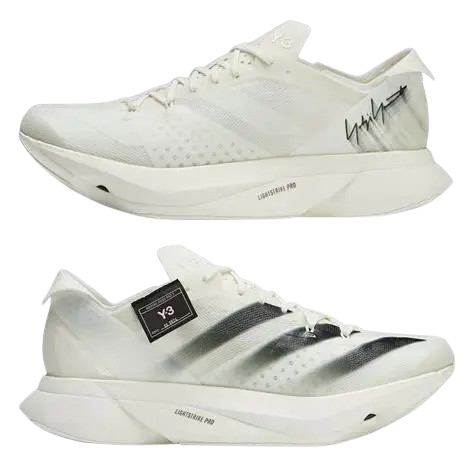 Y3 x Adidass Adizero Adios Pro 3 White - Image 4