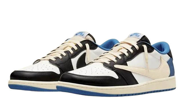 Jordan 1 Low Fragment X Travis Scott Without Plastic Packing Semi UA - Image 2