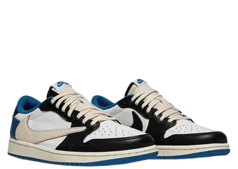 Jordan 1 Low Fragment X Travis Scott Without Plastic Packing Semi UA - Image 3