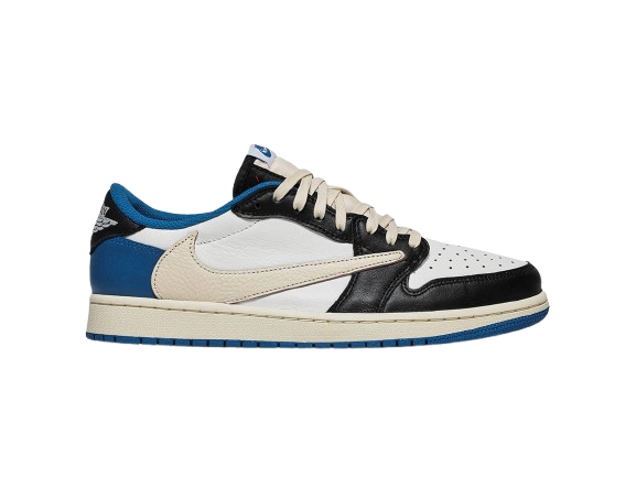 Jordan 1 Low Fragment X Travis Scott Without Plastic Packing Semi UA