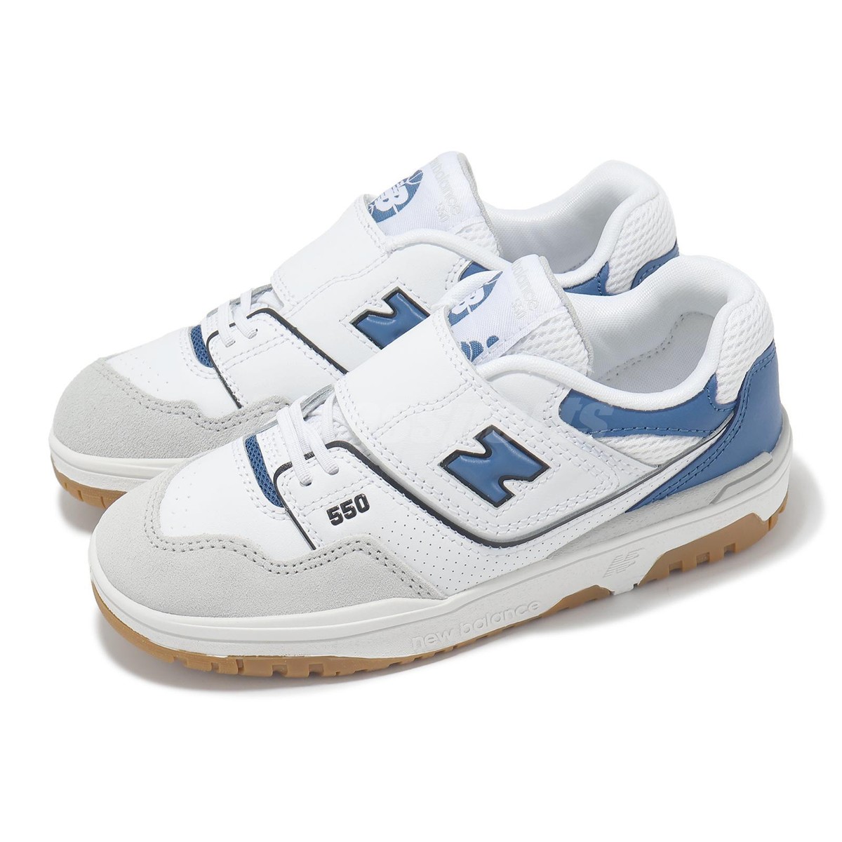 New Balance 550 Blue White Gum - Image 2