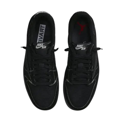 Nikee Air Jordan 1 Low X Travis Scott BLACK PHANTOM Heavy Quality - Image 3