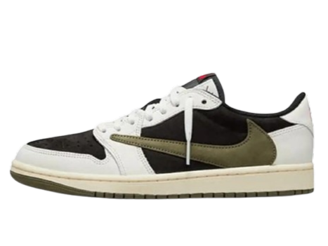 NIK.EE AIR JORDAN 1 LOW X TRAVIS SCOTT OLIVE GREEN SEMI UA - Image 2