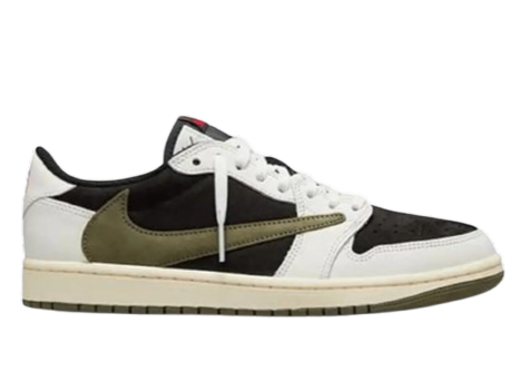 NIK.EE AIR JORDAN 1 LOW X TRAVIS SCOTT OLIVE GREEN SEMI UA