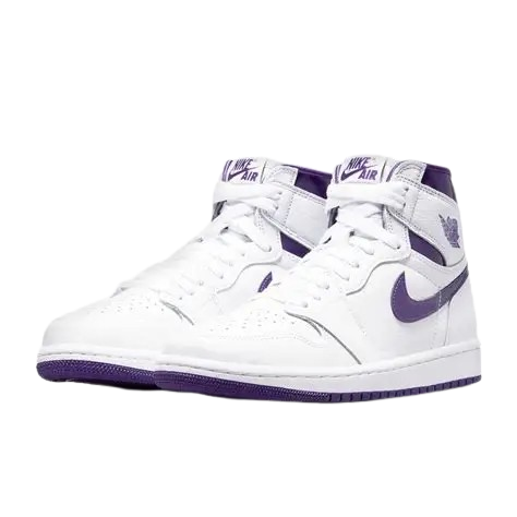 Nike Air Jordan 1 Og Metallic Court Purple Semi UA Fix - Image 3