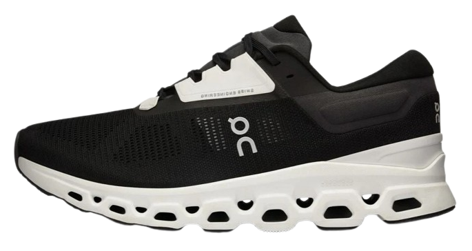 On Cloud Stratus V3 Black White Running Shoes - Image 3