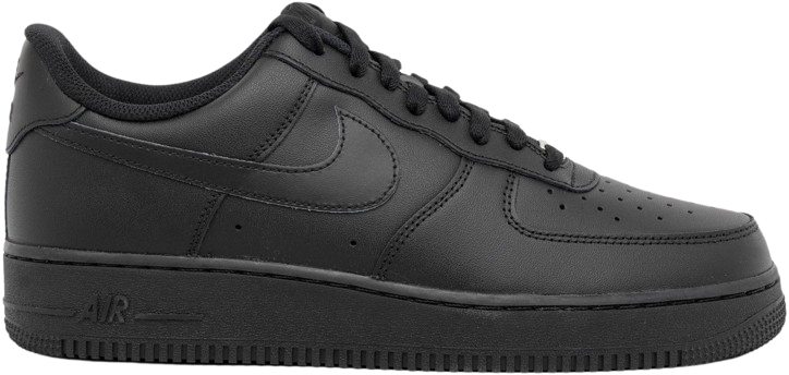 Nike AirForce 1 Low 07 Triple Black UA Quality With Dust Bag Hand Carry Bag