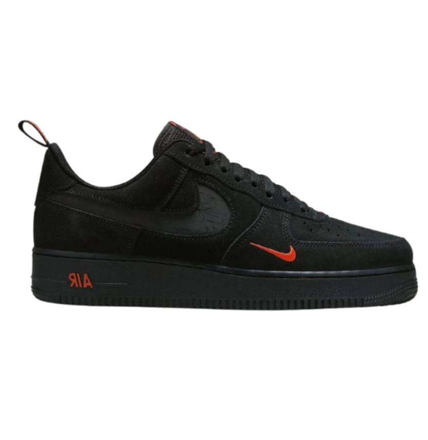 Nike Airforce 1 Multi Swoosh Black Crimson Fix