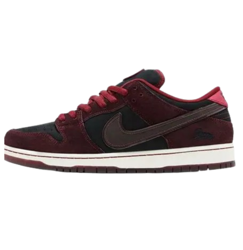 Nik e riot skateshop x dunk pro sb qs low mahogany dark beetroot - Image 3