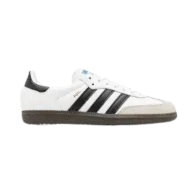 Adidass Samba Leather White Black Mens FIX