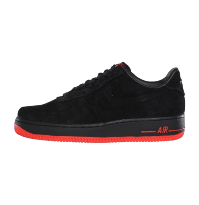 nikee airforce 1 Black red - Image 3