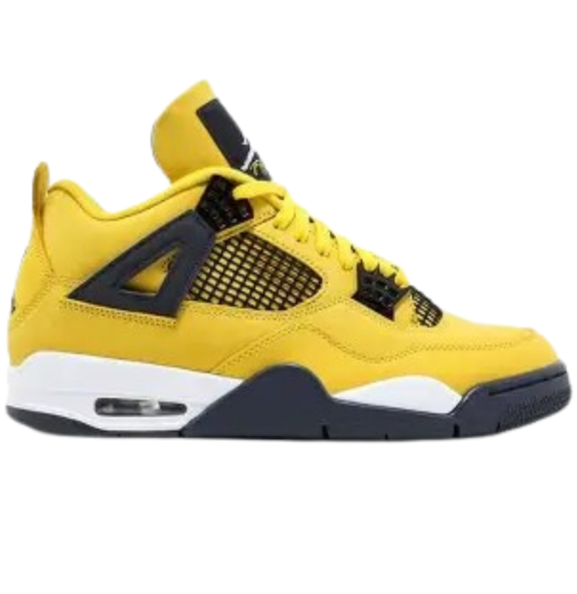 Air Jordan Retro 4 Lighting Yellow Semi UA With Original Open Box Golden Jordan Key Chain