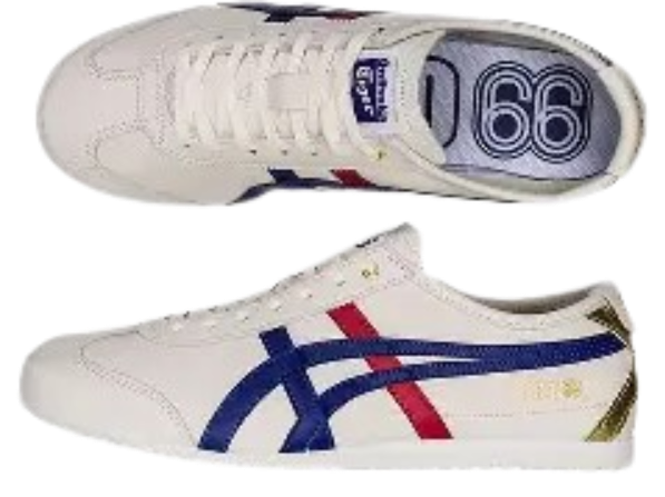 Onitsuka Tiger Slip On White Blue Gold - Image 2
