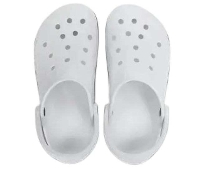 Womens Crocss Bayaband Classic clogs White With 10 Jibbits Charms - Image 2