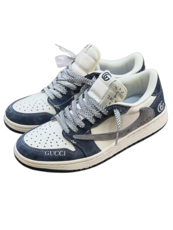 Nik.e Air Jordan 1 X Travis Scott X Gucc.i Navy - Image 2