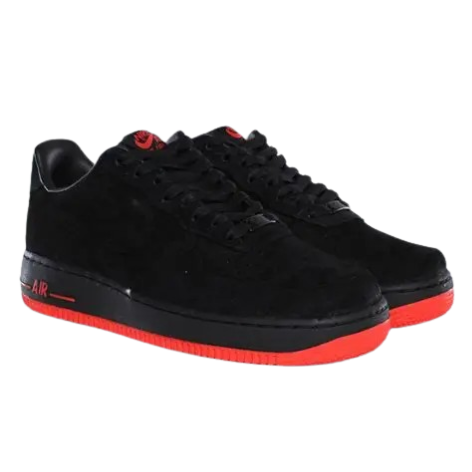 nikee airforce 1 Black red - Image 2