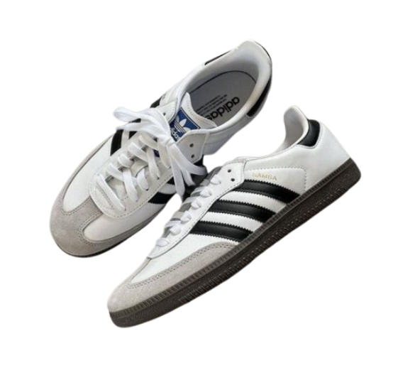 ADIDA.S SAMBA WHITE BLACK WOMENS WITH KEYCHAIN - Image 2