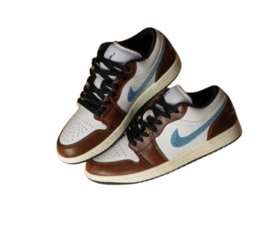 Jordan 1 Low SE Brown Blue Grey - Image 2