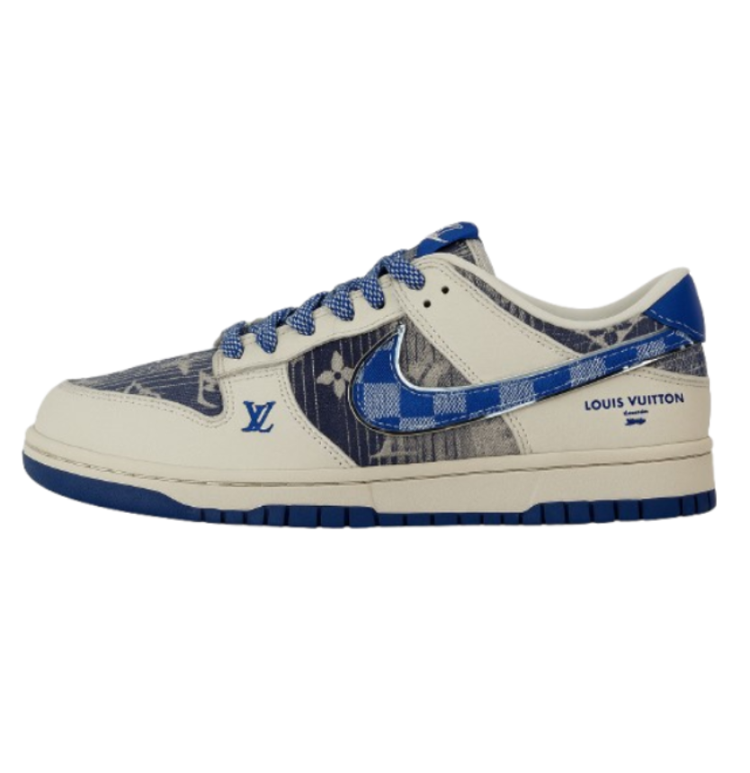 Nik e SB Dunk X Louis Vuitto N Blue - Image 3
