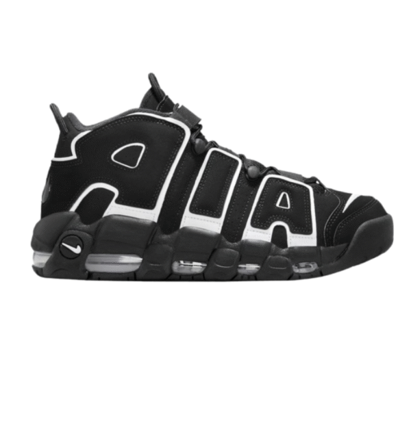 nikee air uptempo black whitee