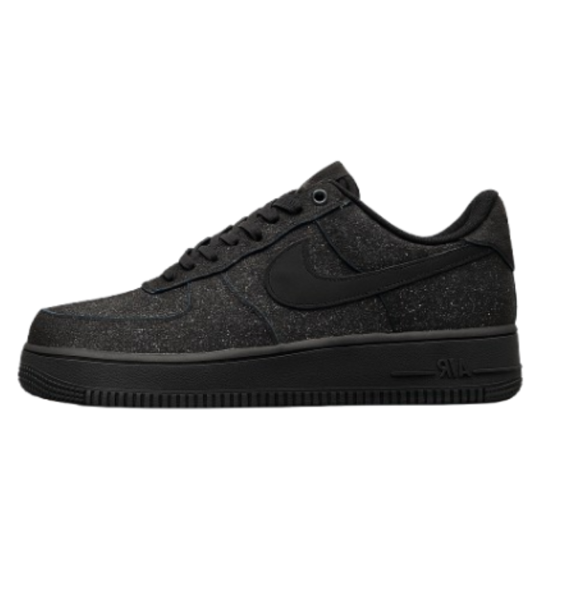 Nikee AirForce 1 All Black Glitter 689 - Image 3