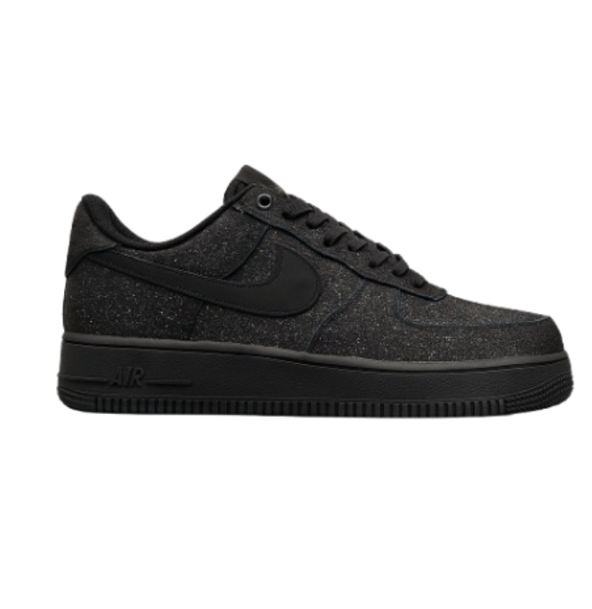 Nikee AirForce 1 All Black Glitter 689
