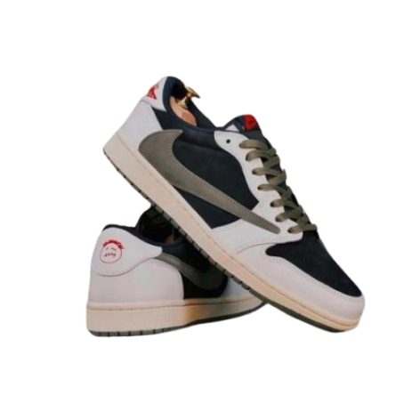 Air Jordan Retro 1 Low x Travis Scott Olive Semi UA - Image 2