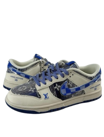 Nik e SB Dunk X Louis Vuitto N Blue - Image 2