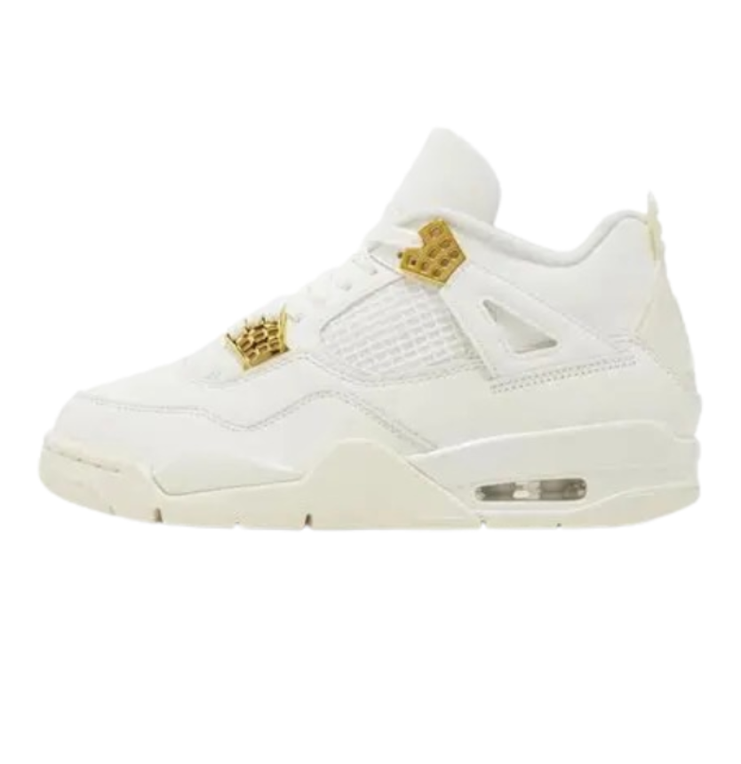 Nikee Air Jordan Retro 4 Metallic Gold - Image 3