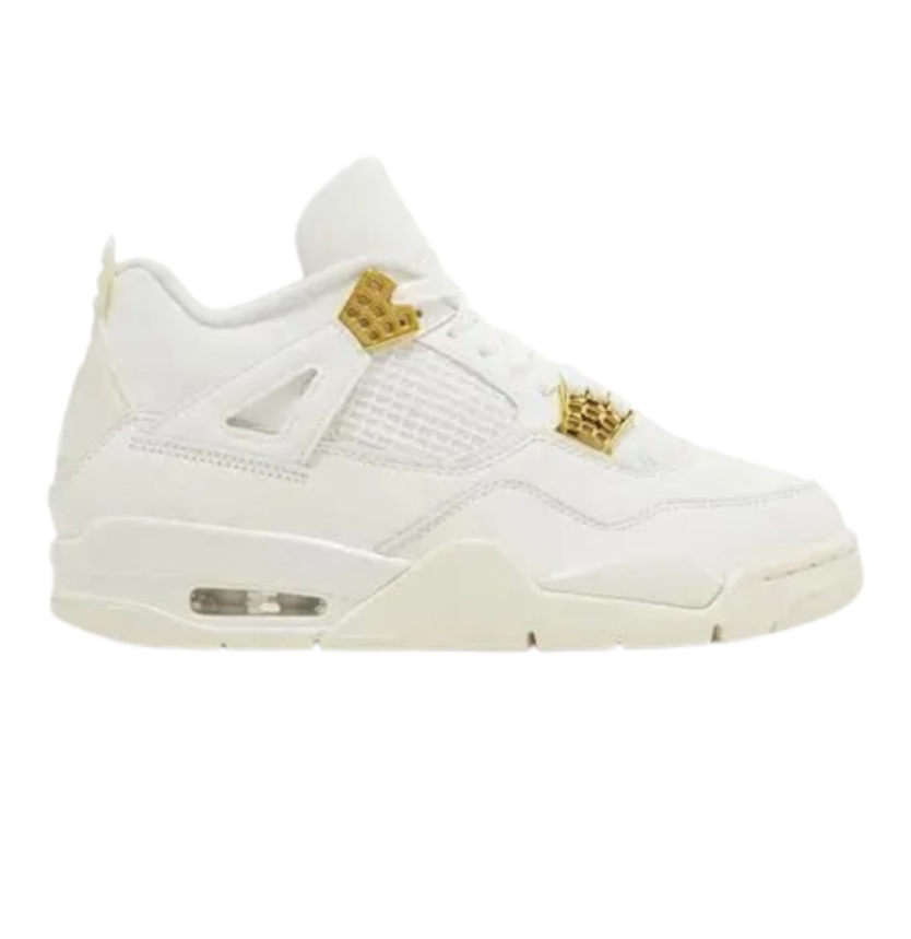 Nikee Air Jordan Retro 4 Metallic Gold