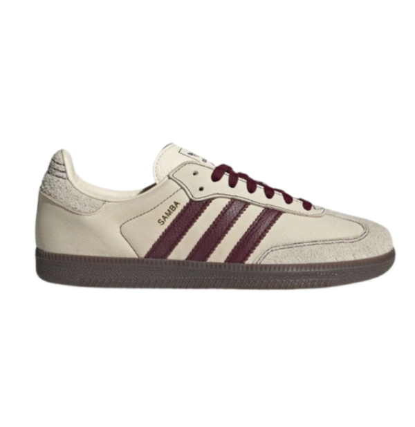 Adidass Samba OG Men s Wonder White Maroon 682 Fix