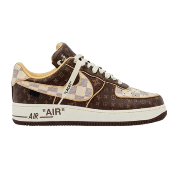 Nik.e Airforce 1 Low x Louis_ Vuitton By Virgil Abloh Brown