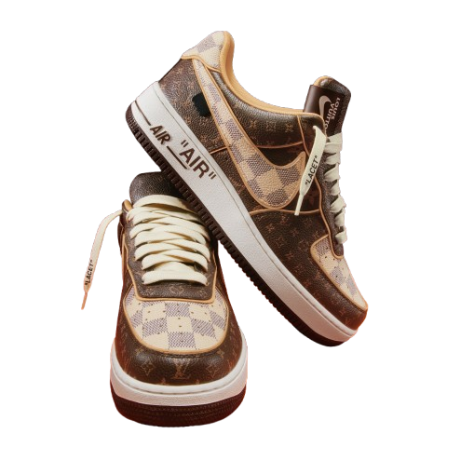 Nik.e Airforce 1 Low x Louis_ Vuitton By Virgil Abloh Brown - Image 2