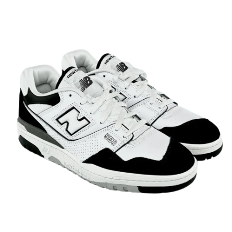 New Balance 550 Rain Cloud White Black - Image 2