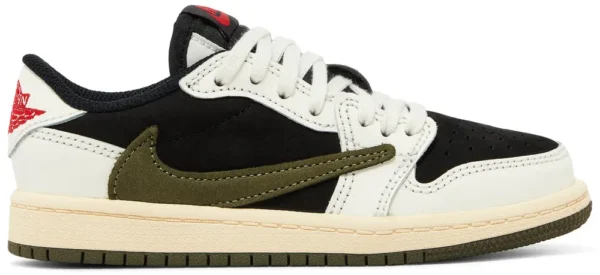 Ni_ke Air Jordan 1 Low X Travis Scott "OLIVE GREEN" SEMI UA