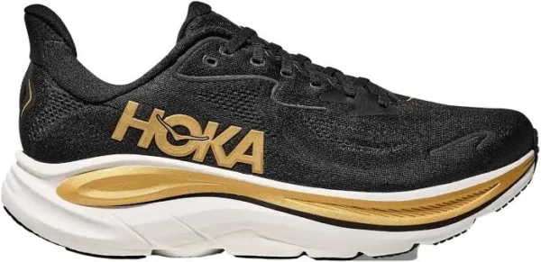 Hoka Clifton 10 Running Black Gold