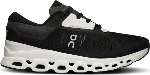 On Running Cloud Stratus V3 Black White Running