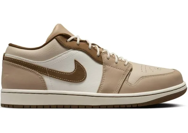Ni_ke Air Jordan Retro 1 Low Hemp Light British Tan Brown