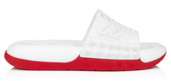 CHRISTIAN LOUBOUTIN TAKE IT EASY SPIKED SLIDES