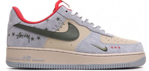 Nike Airforce 1 x Stussy Grey Red
