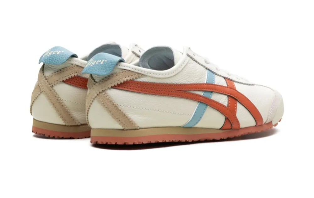Onitsuka Tiger Mexico 66 Cream Piquant Orange Mens 7A Premium Sneakers - Image 2