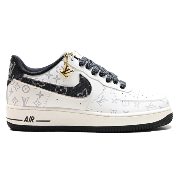Louiss Vuitton X Nike  Air Force 1 "DENIM  BLACK"