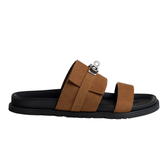 HERMES JACKSON BROWN PREMIUM SLIDE
