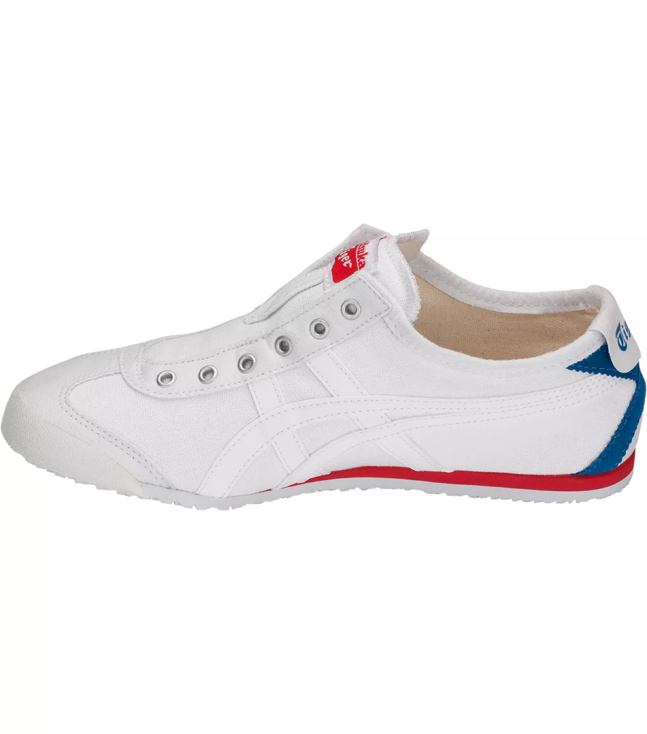 Onitsuka Tiger Mexico 66 (White/ Blue) Slip On Mens 7A Premium Sneakers (D-2050) - Image 2