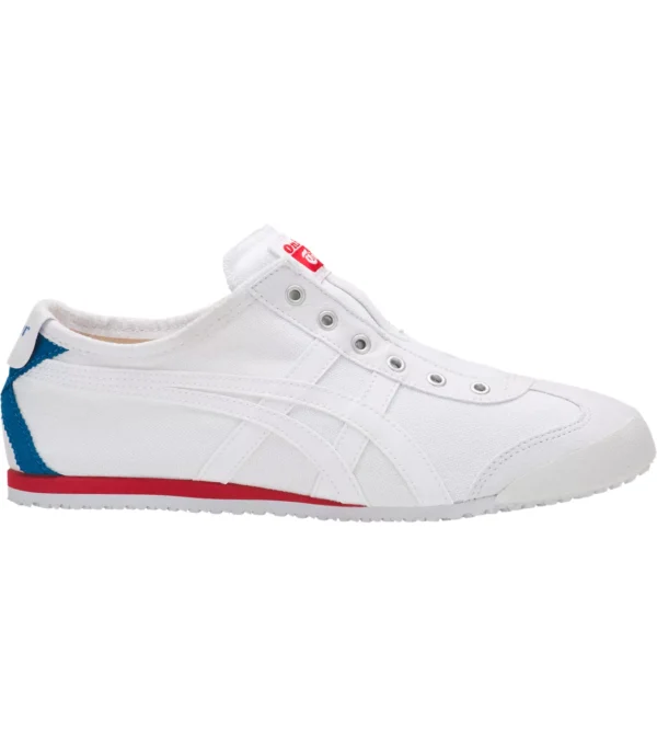 Onitsuka Tiger Mexico 66 (White/ Blue) Slip On Mens 7A Premium Sneakers (D-2050)